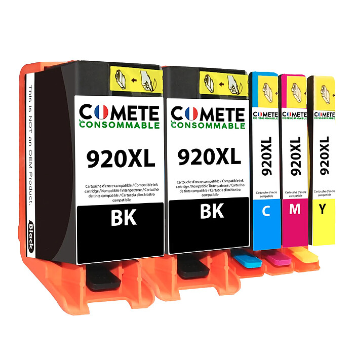 Pack de 5 cartouches C-580/581XXL 2BK/C/M/Y